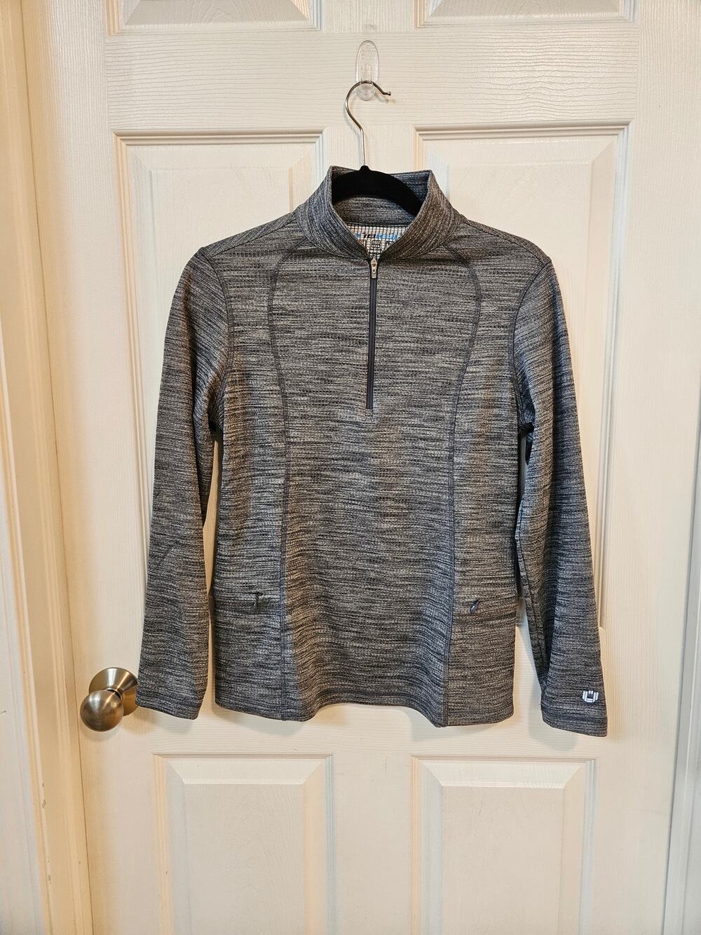 IBKUL Women’s XS Gray Heather 1/4 Zip Pullover UPF 50 Golf Athletic Top
